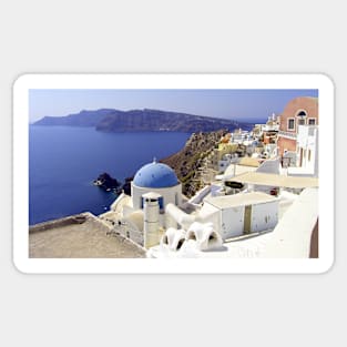 Santorini View Sticker